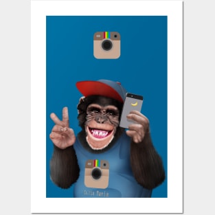 Selfi Chimp Posters and Art